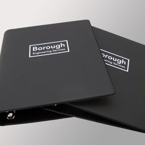 A4+ Black PVC Curved Spine Ring Binder