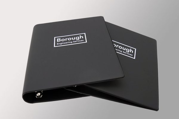 A4+ Black PVC Curved Spine Ring Binder