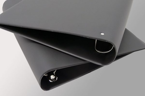 A4+ Black PVC Curved Spine Ring Binder