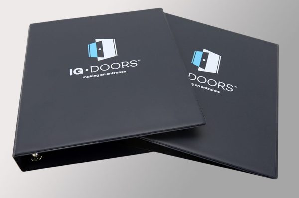 A4+ Navy Blue PVC Ring Binder