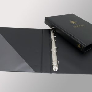 A4 Padded Black PVC Ring Binder